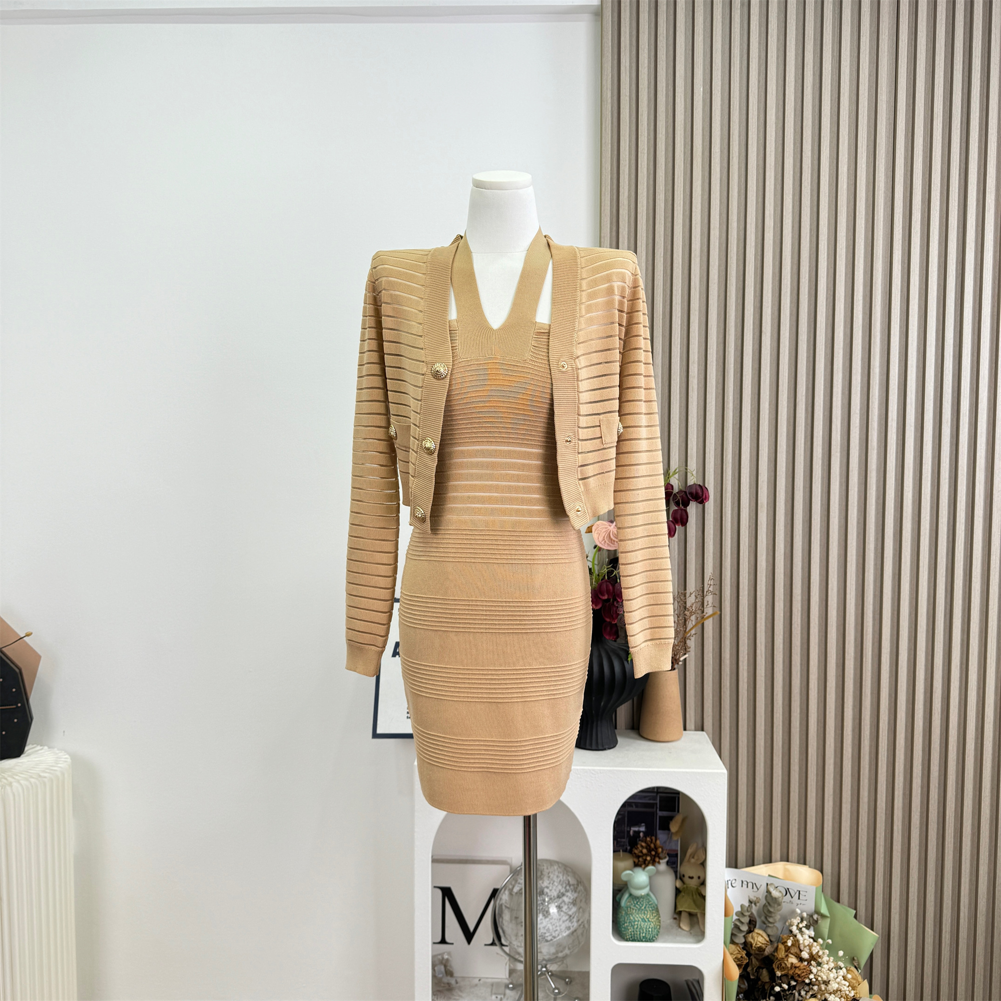elegant-openwork-striped-knit-cardigan-and-cami-bodycon-dress-two-piece-set_1
