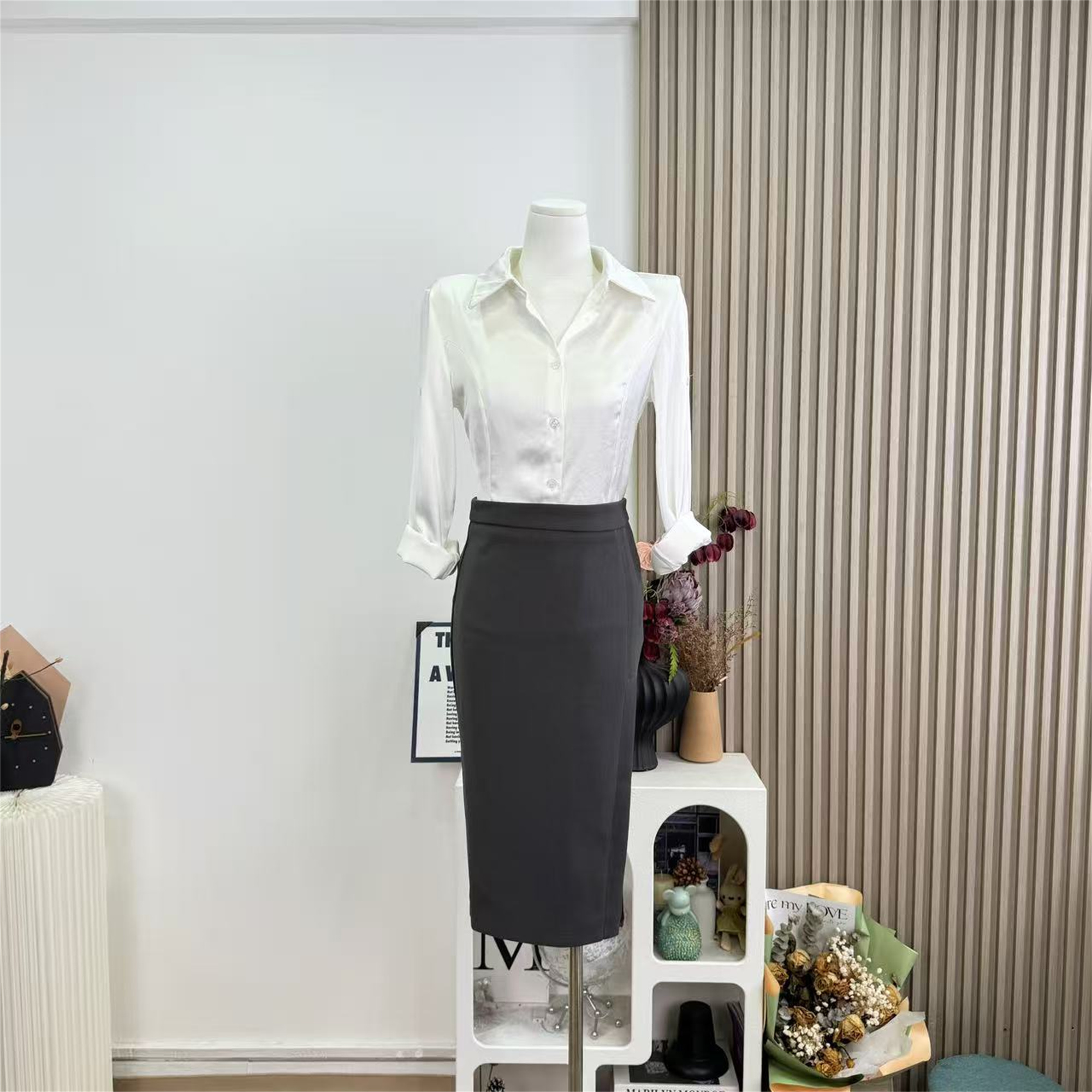 fart-shop-vinyl-roaming-record-high-waist-split-bodycon-midi-skirt-for-women_1