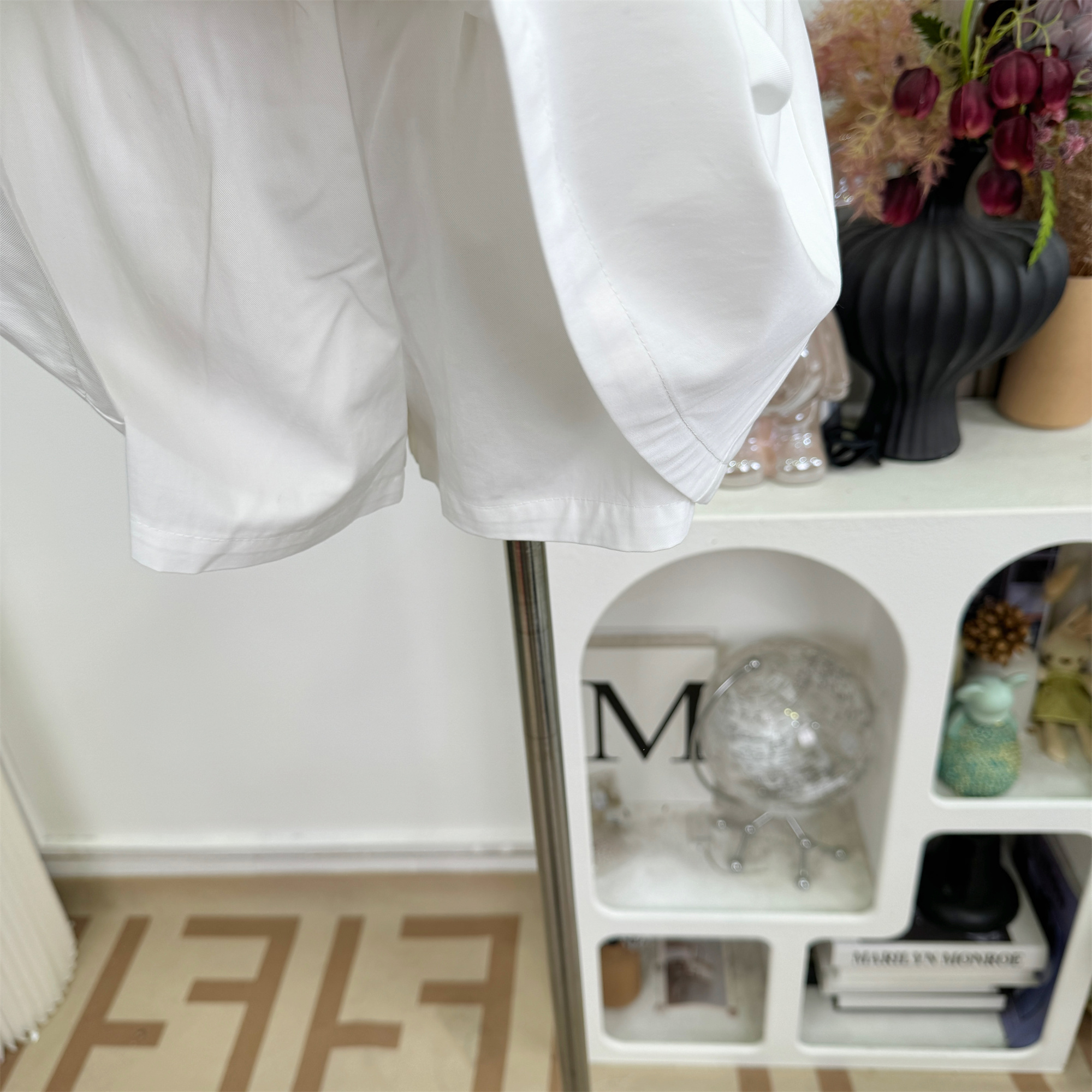 Qiauuu White Puff A-Line Mini Skirt for Women Sweet Preppy Style - Image 3