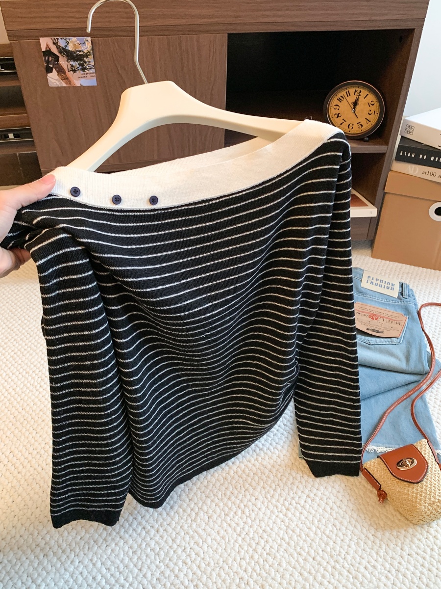 womens-color-block-off-shoulder-striped-long-sleeve-t-shirt-fall-2026-side-waist-slimming-base-top_1