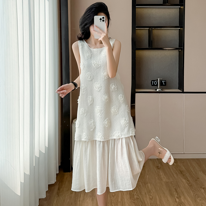 Women's Sleeveless Chiffon Maxi Dress 2025 Summer Beach Vacation