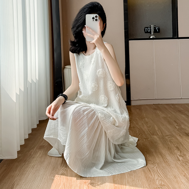 Women's Sleeveless Chiffon Maxi Dress 2025 Summer Beach Vacation - Image 4