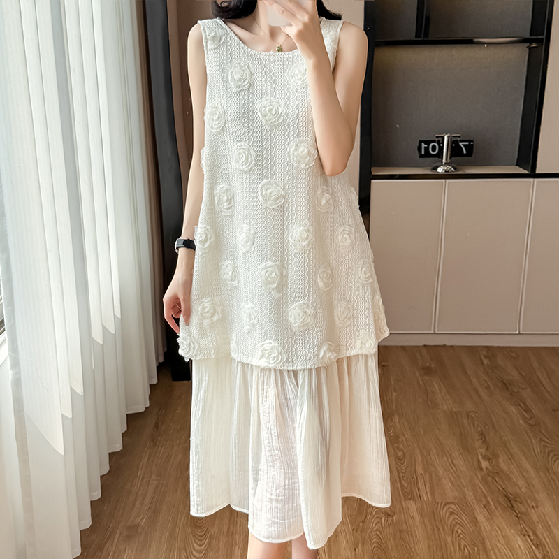 Women's Sleeveless Chiffon Maxi Dress 2025 Summer Beach Vacation - Image 5